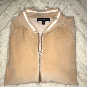 Kendall & Kylie Velour Bomber Jacket